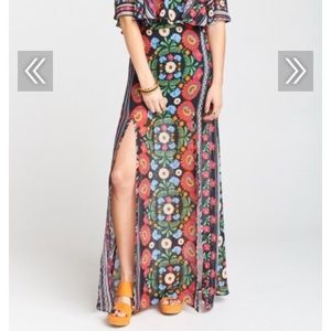 Show Me Your MuMu Mick Double Slit Skirt Mexicali